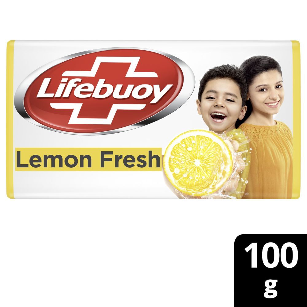 Lifebuoy Lemon Fresh Soap, 100 gm, Pack of 1 