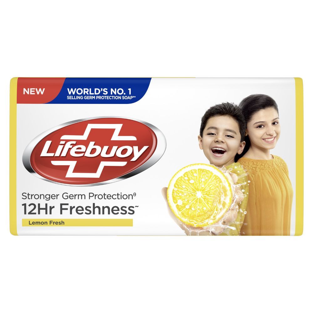 Lifebuoy Lemon Fresh Soap, 100 gm, Pack of 1 