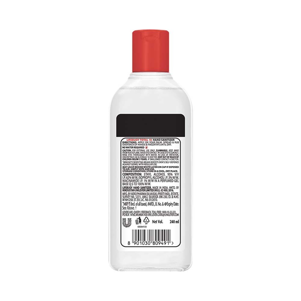 Lifebuoy Total 10 Immunity Boosting Hand Sanitizer, 250 ml, Pack of 1 
