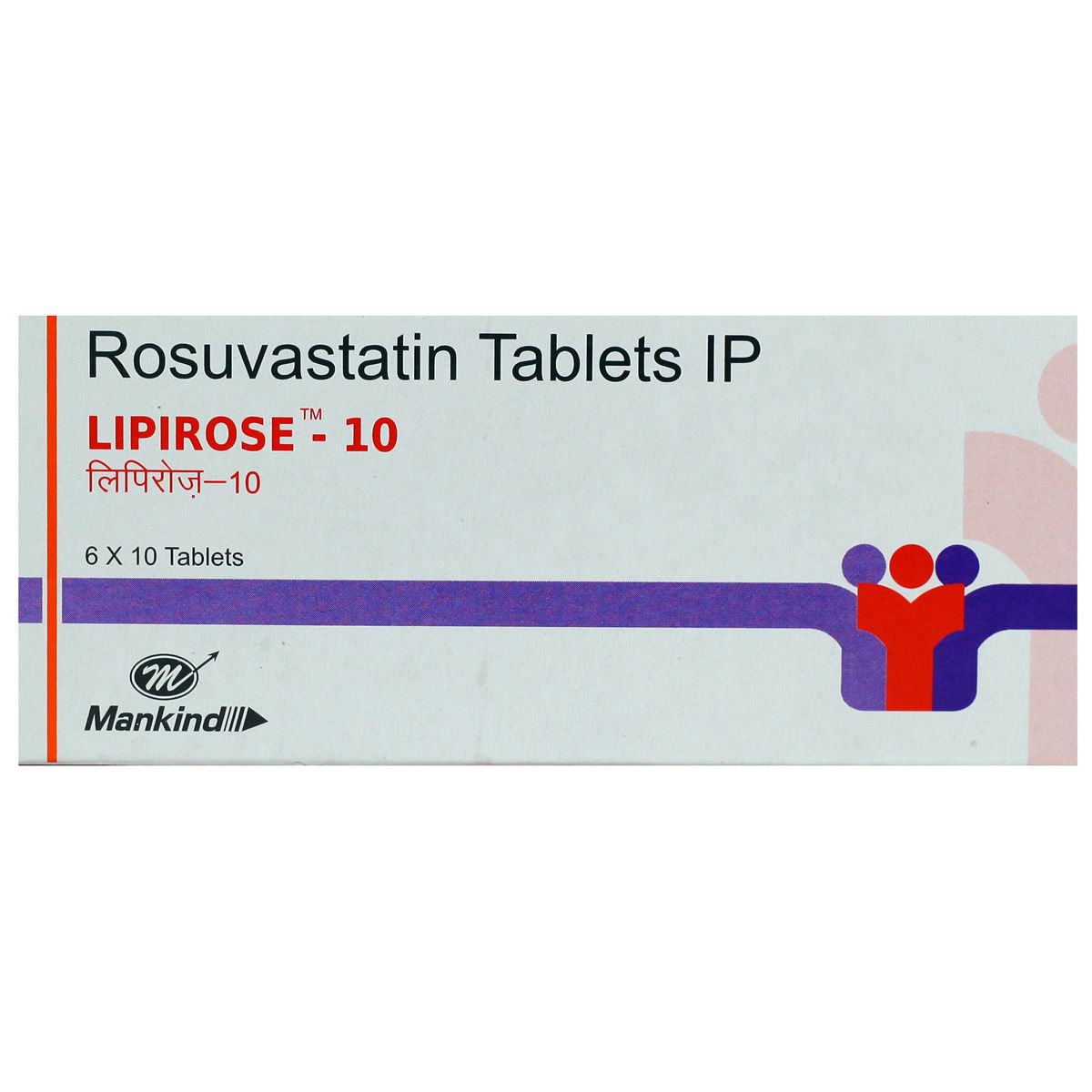 Lipirose-10 Tablet 10's, Pack of 10 TABLETS