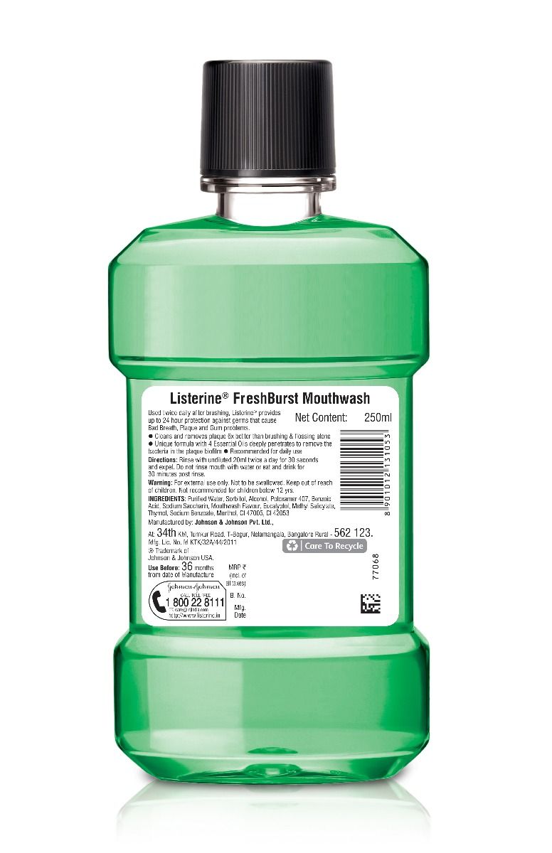 Listerine Mouthwash Ingredients