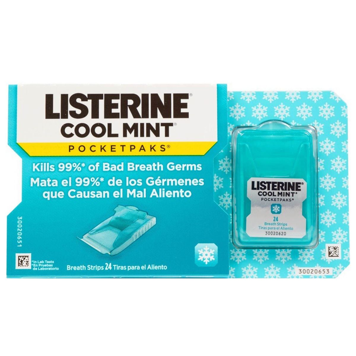 Buy Listerine Cool Mint Pocket Paks Breath Freshener Strips, 24 Count Online