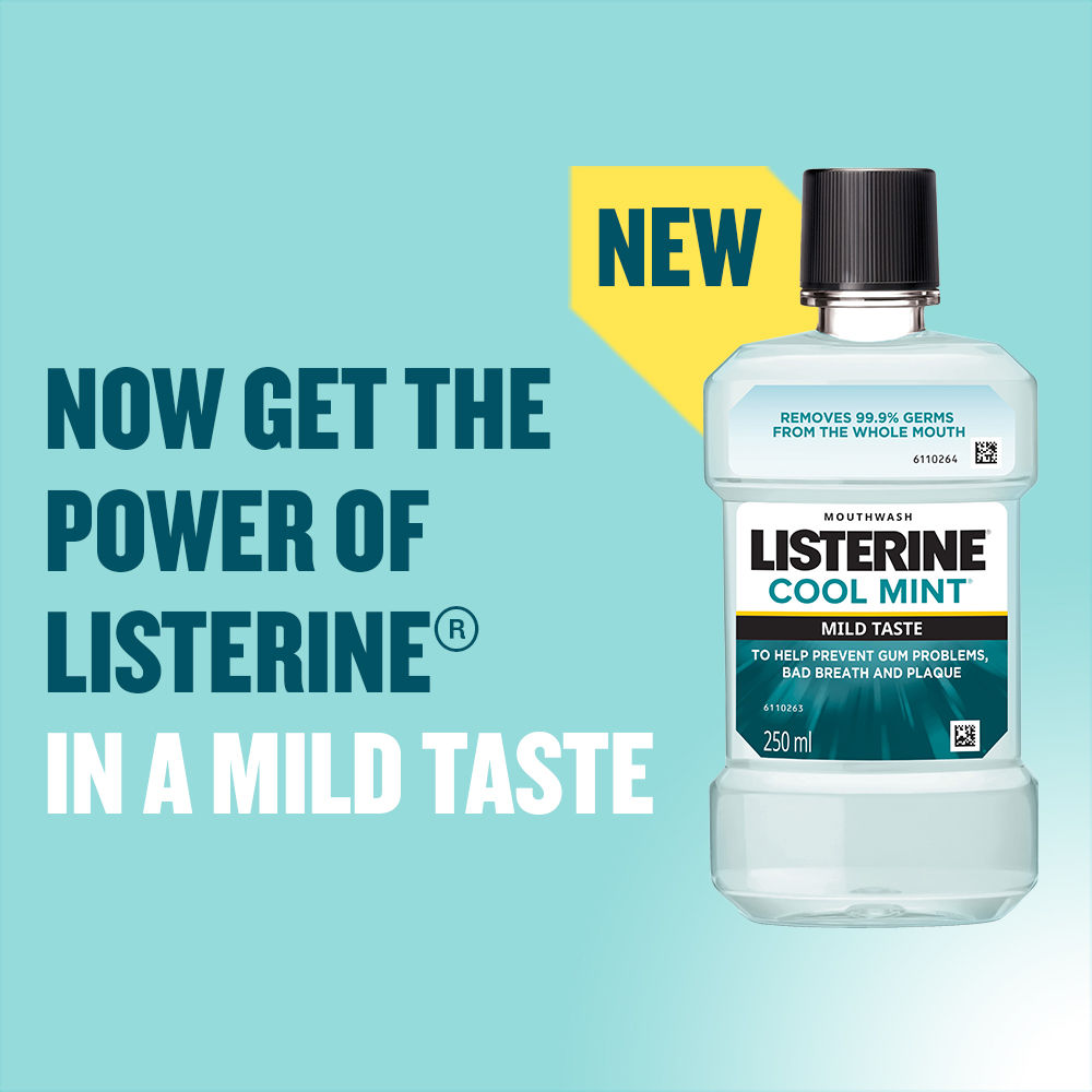 Listerine Cool Mint Mild Taste Mouthwash, 250 ml Price, Uses, Side