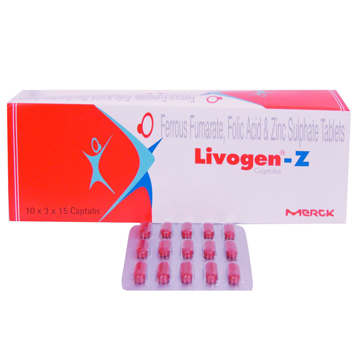 Livogen-Z Captabs 15's, Pack of 15 TABLETS