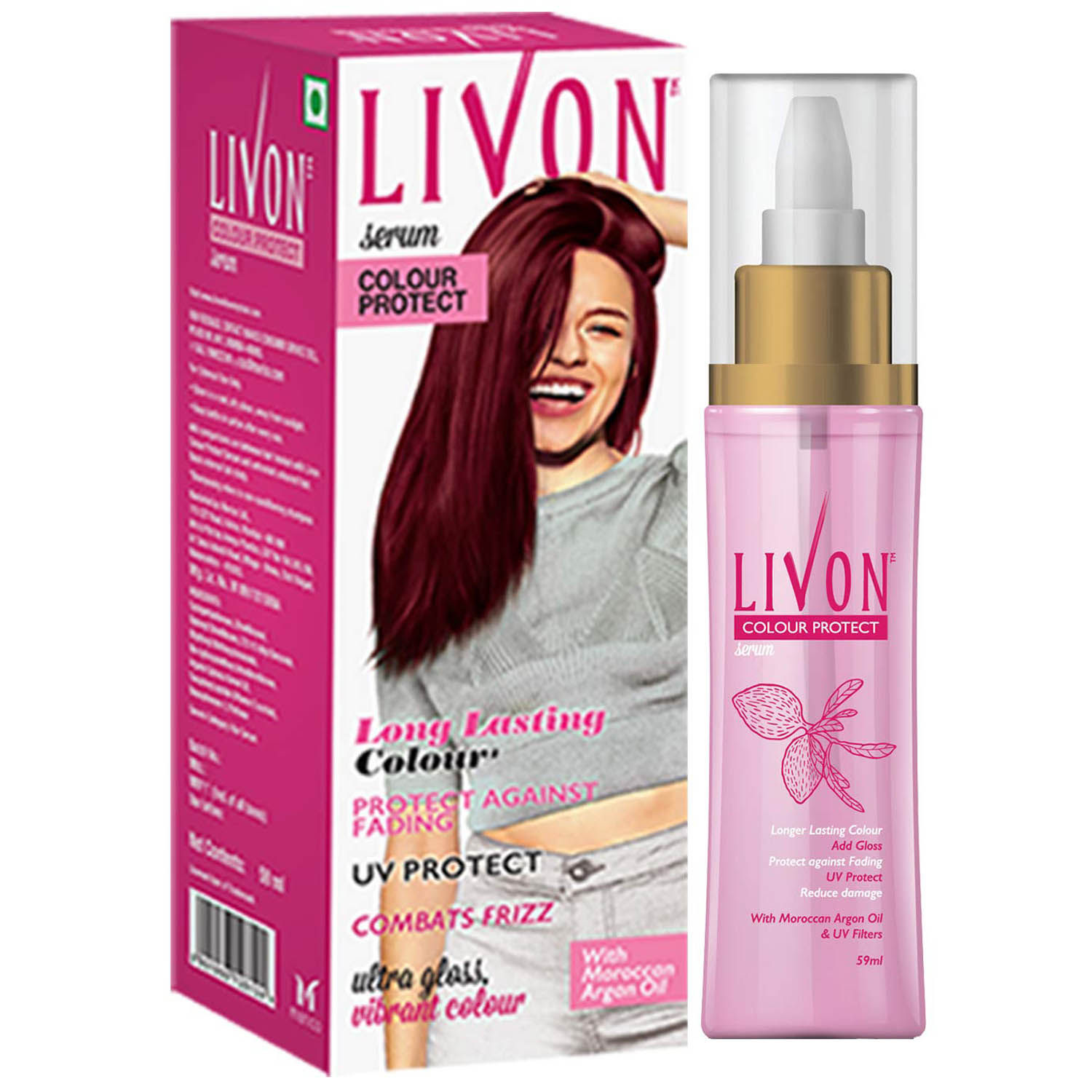 Buy Livon Long Lasting Colour Protect Hair Serum, 59 ml Online