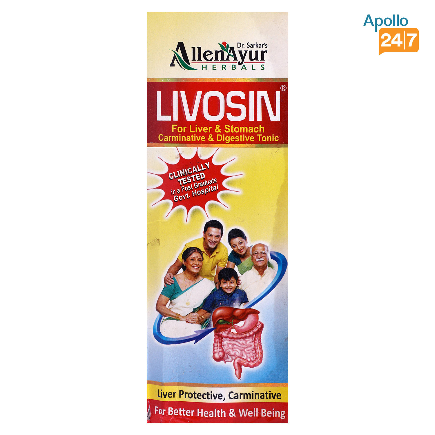 Buy Livosin Syrup, 200 ml Online