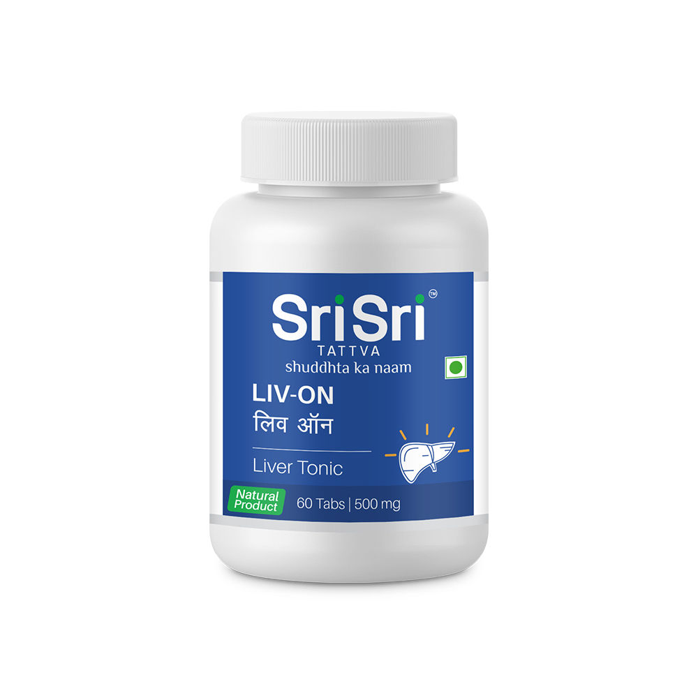 Sri Sri Tattva LIV-ON 500 mg, 60 Tablets, Pack of 1 