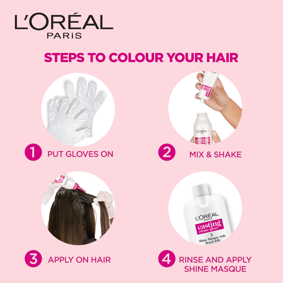 Loreal Paris Casting Creme Gloss Hair Color 530 Praline Brown 1 Kit Price Uses Side Effects 8994