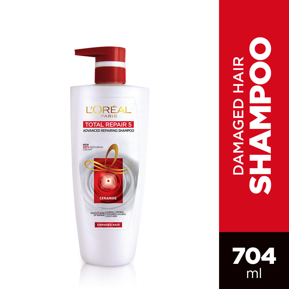 L'Oreal Paris Total Repair 5 Shampoo, 704 ml, Pack of 1 