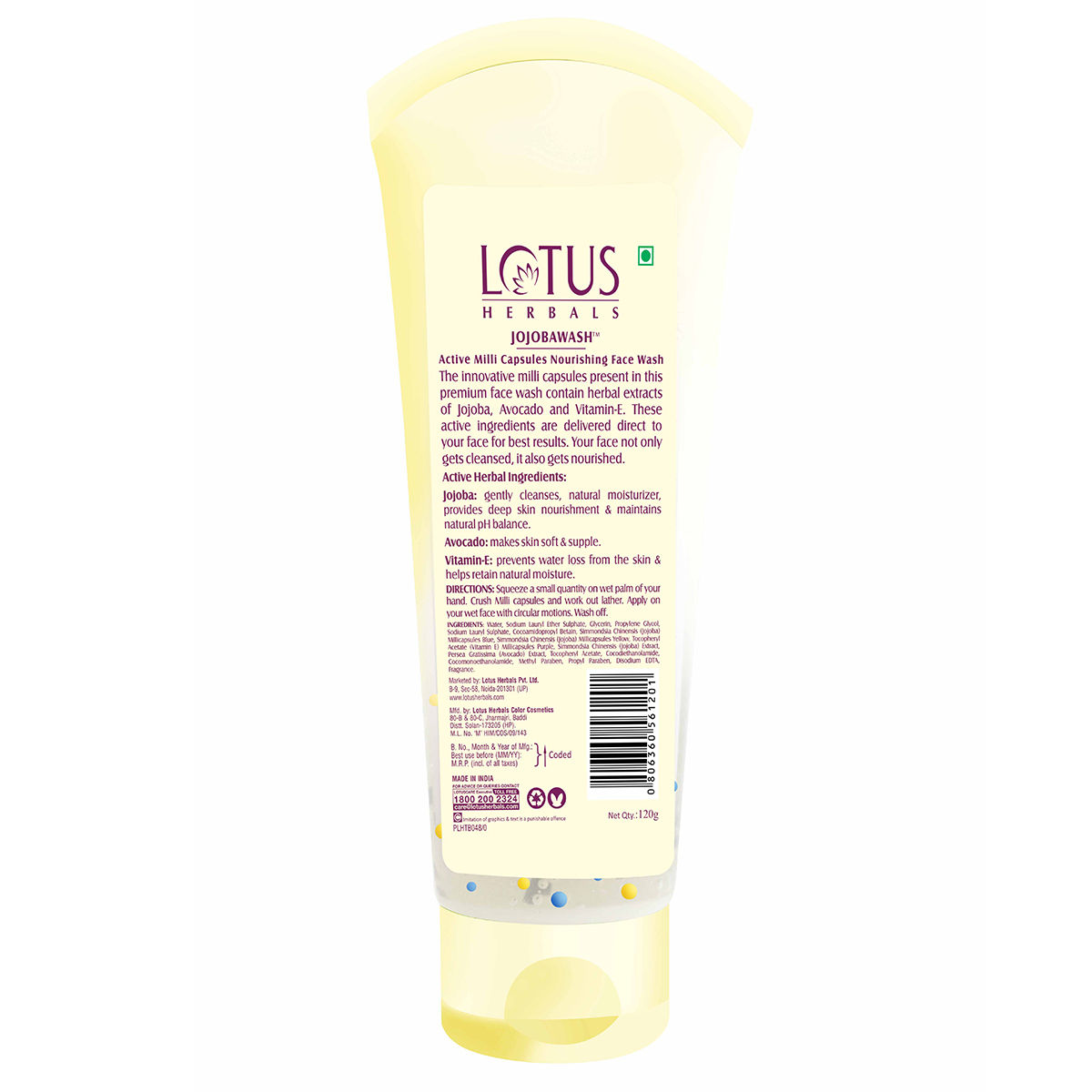 Lotus Herbals Jojobawash Active Milli Capsules Nourishing Face Wash
