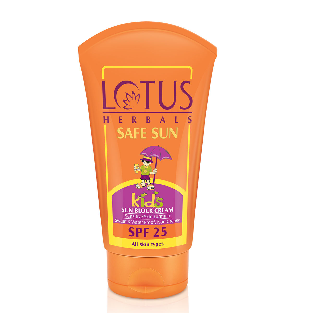 Buy Lotus Herbals Safe Sun Kids Sun Block Cream SPF 25, 100 gm Online