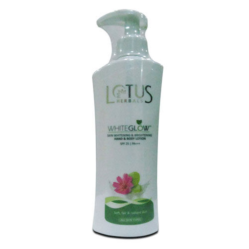 Lotus Herbals Whiteglow Hand & Body Lotion SPF 25 PA+++, 300 ml, Pack of 1 