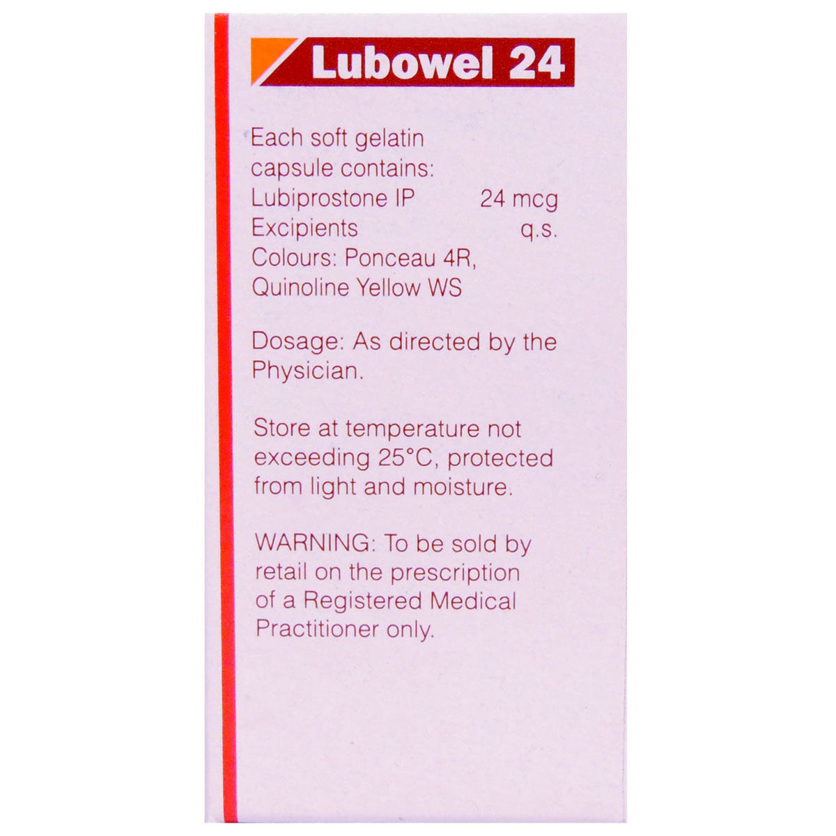 Lubowel 24 Capsule 15's, Pack of 1 CAPSULE