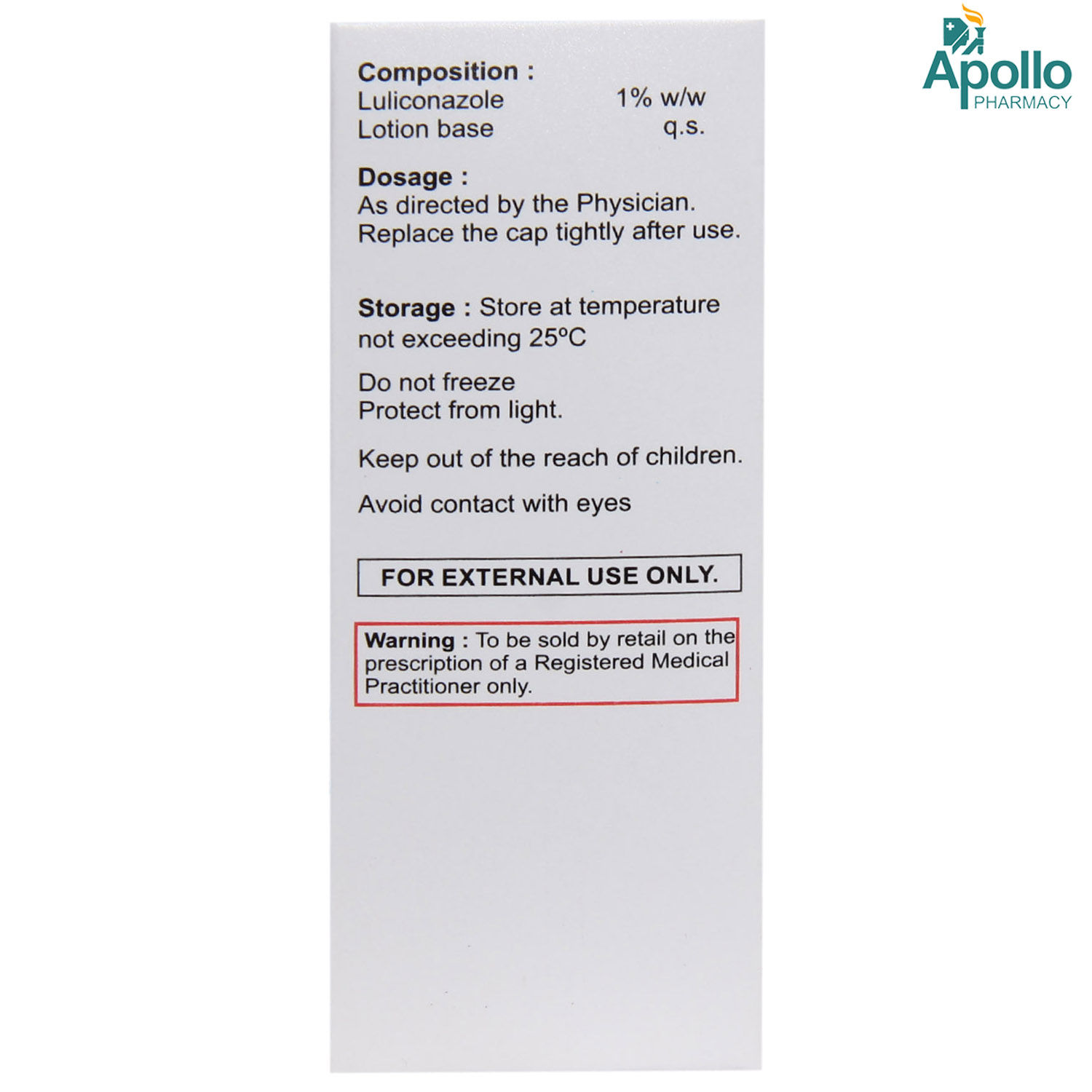 LULIBOR 1W/V LOTION 30ML Price, Uses, Side Effects, Composition