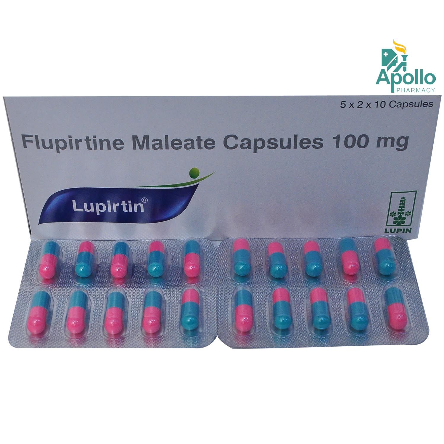 Lupirtin Capsule 10's, Pack of 10 CAPSULES
