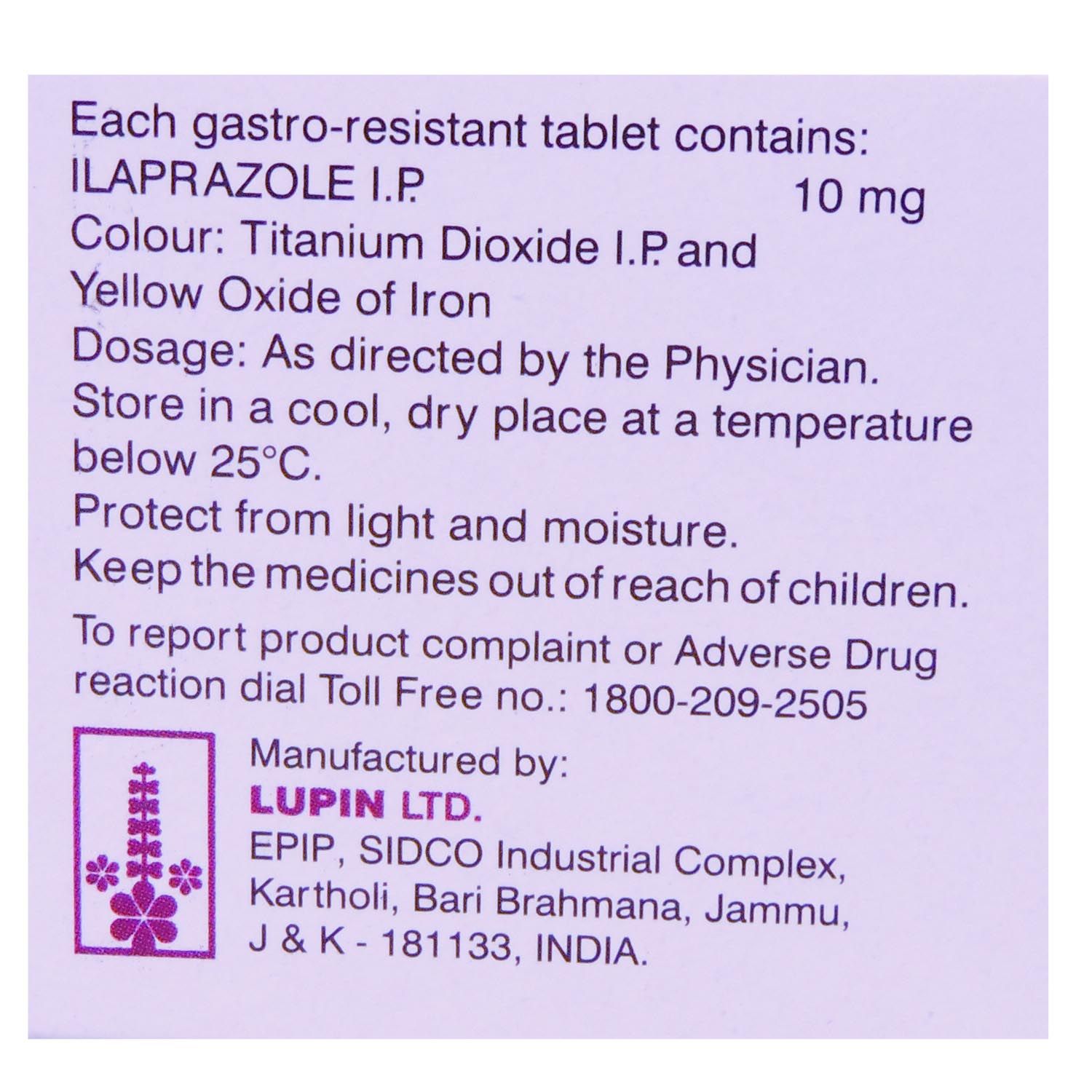 Lupila 10 Tablet 10's Price, Uses, Side Effects, Composition - Apollo