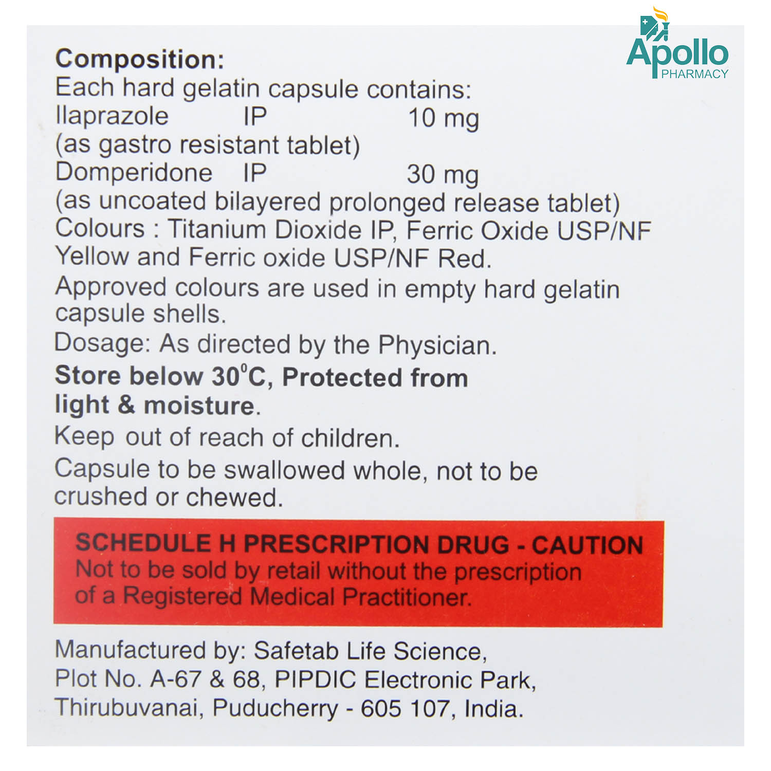 Lupila-D Capsule 10's Price, Uses, Side Effects, Composition - Apollo