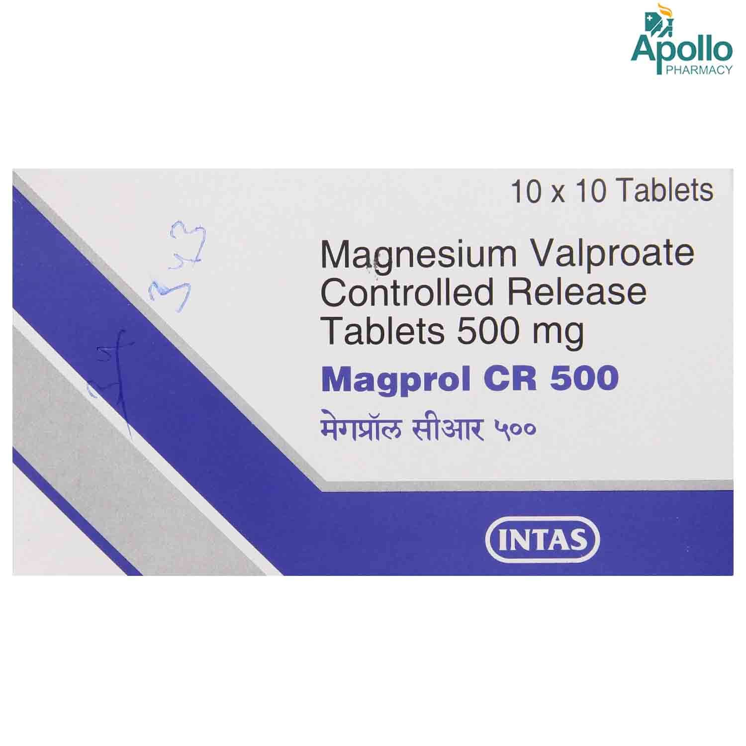 Magprol CR 500 Tablet 10's, Pack of 10 TABLETS