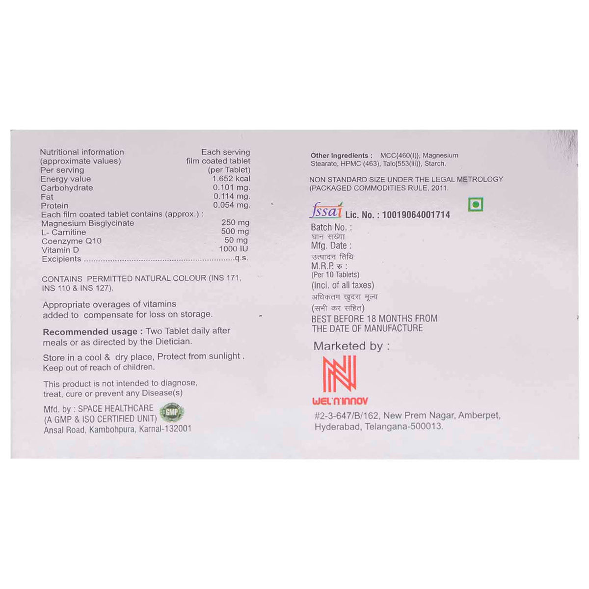 Magniwel Qc Tablet 10's Price, Uses, Side Effects, Composition Apollo