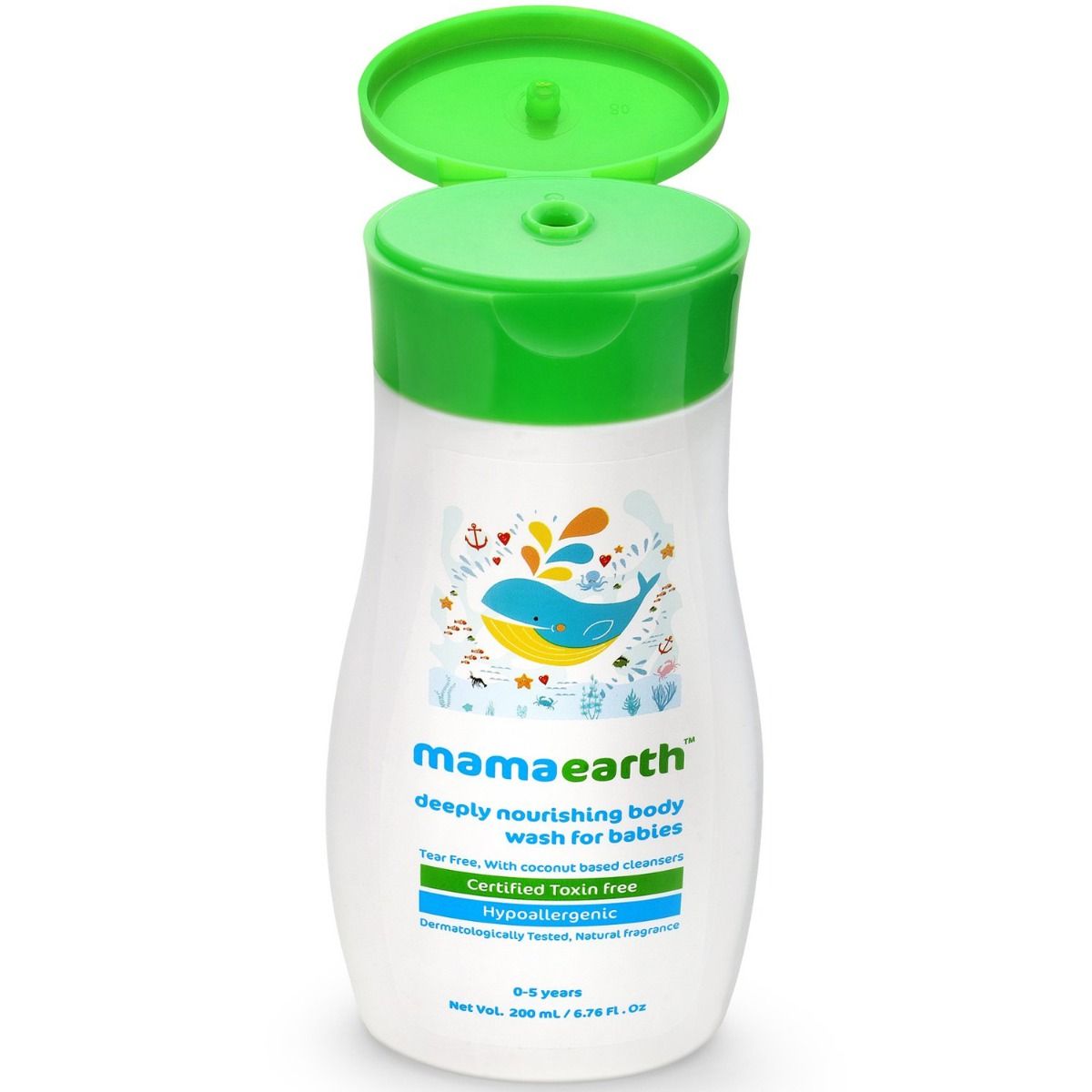 Mamaearth Deeply Nourishing Body Wash For Babies, 0 to 5 Years, 200 ml