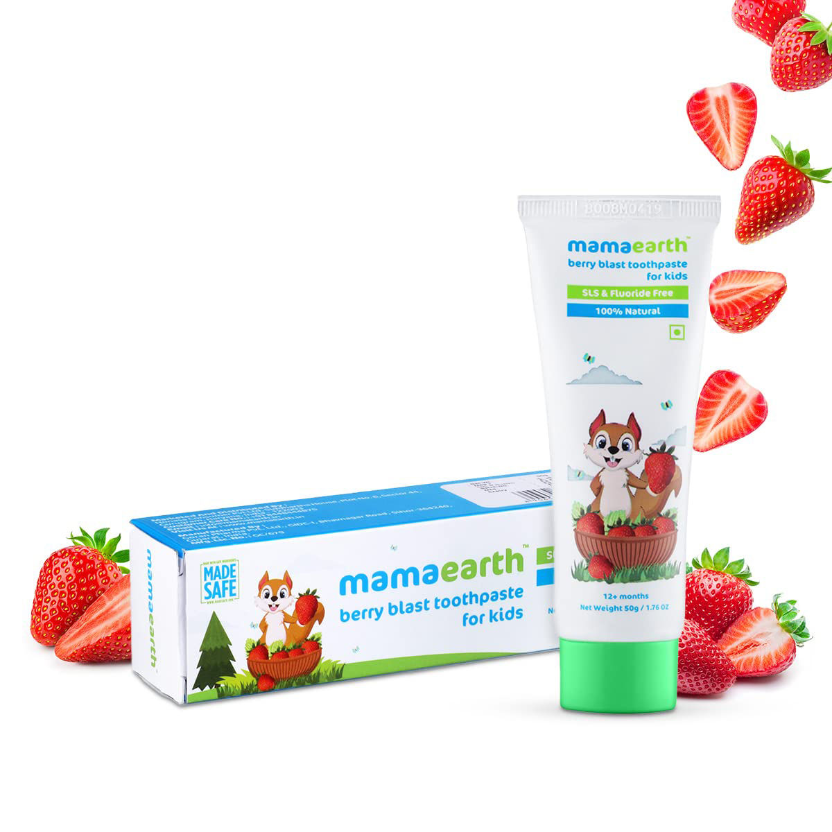 Buy Mamaearth Berry Blast Kids Toothpaste, 50 gm Online