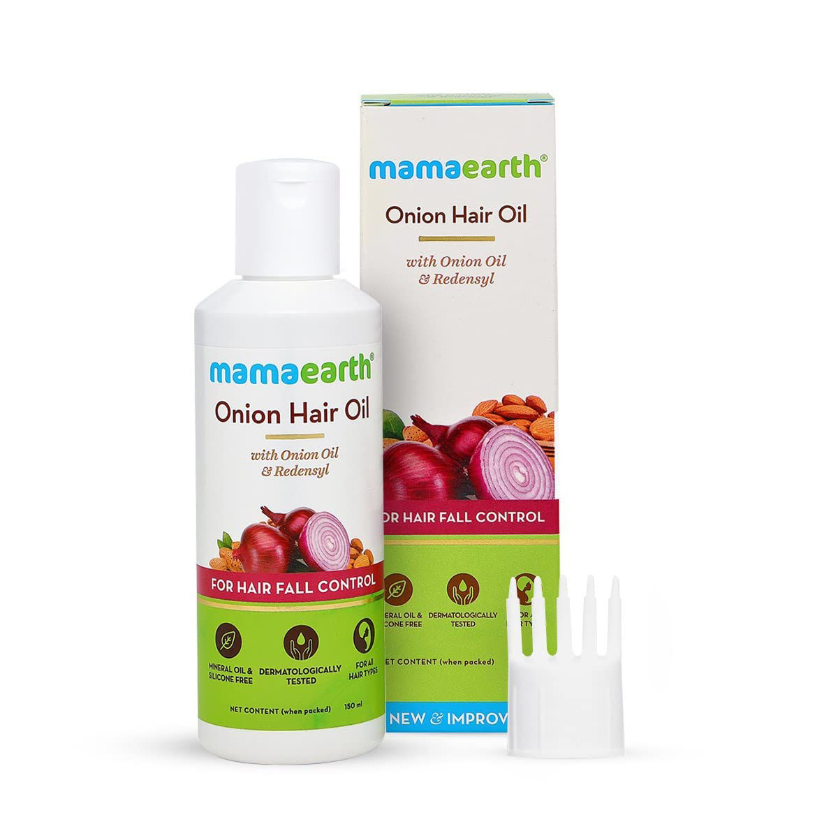Mamaearth Onion Hair Oil with Onion Oil & Redensyl, 150 ml Price, Uses,  Side Effects, Composition - Apollo Pharmacy