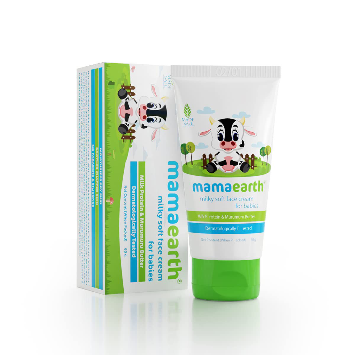 Buy Mamaearth Milky Soft Face Cream For Babies, 60 gm Online