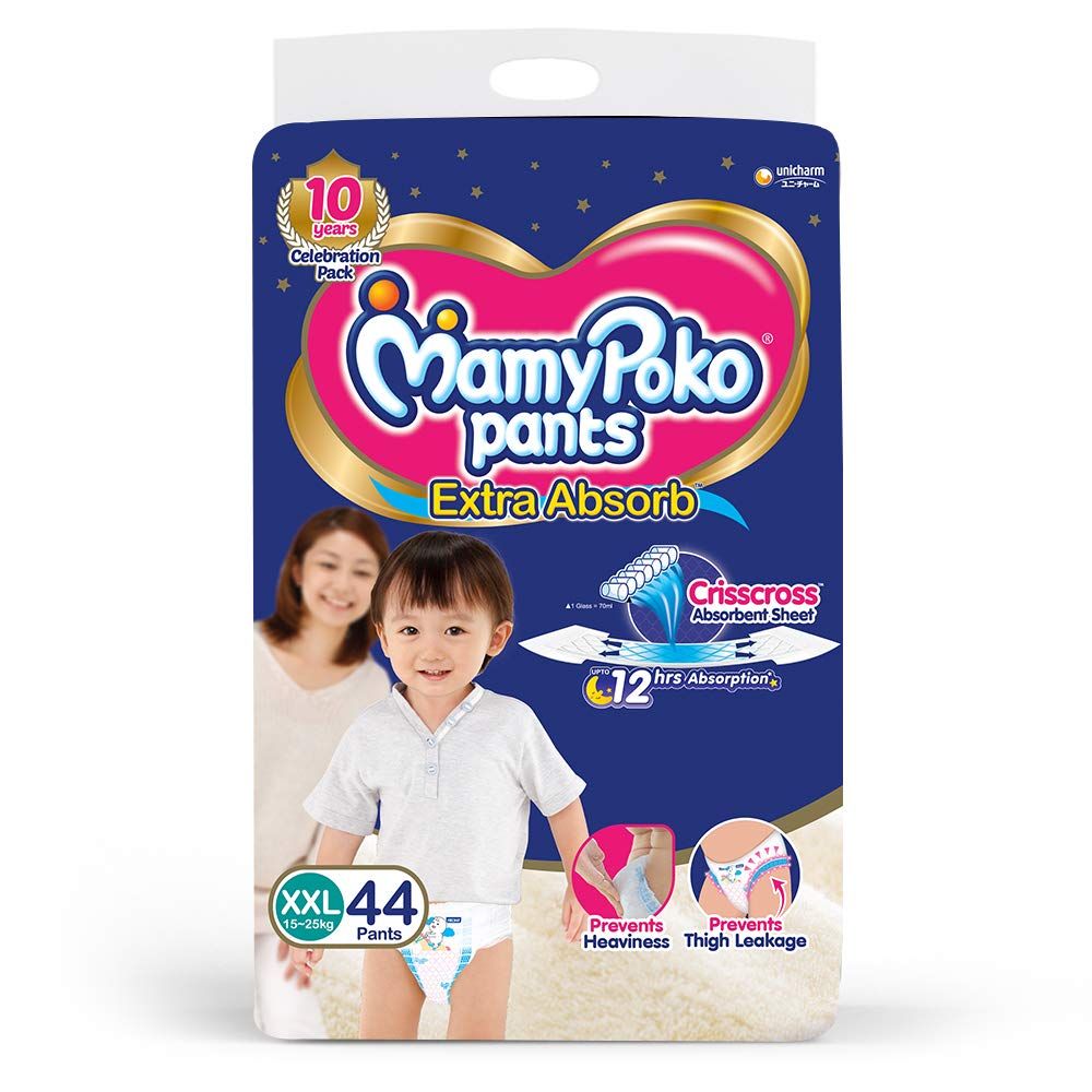 Buy MamyPoko Extra Absorb Diaper Pants XXL, 44 Count Online