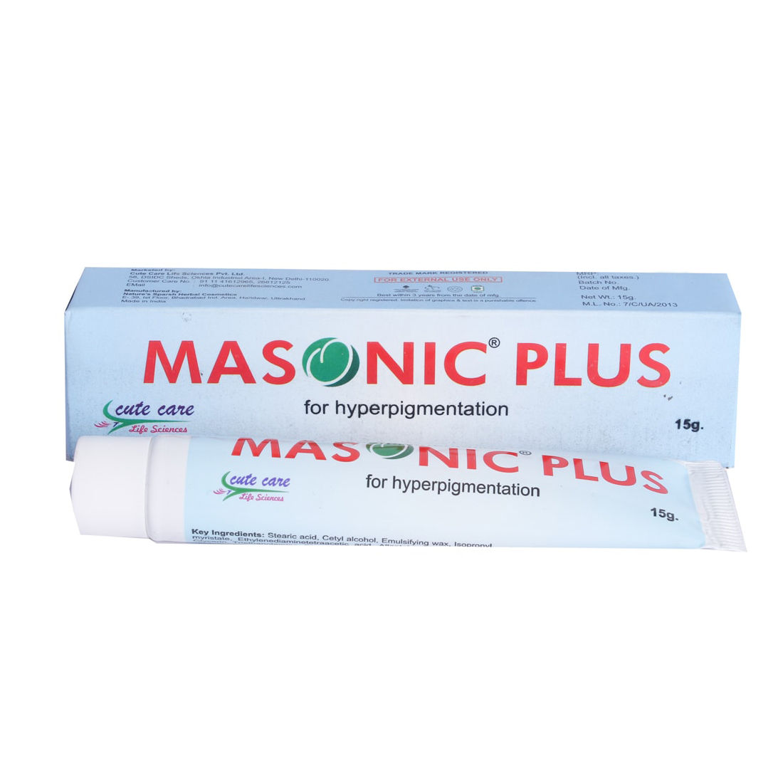 Masonic Plus Cream 15 gm, Pack of 1 