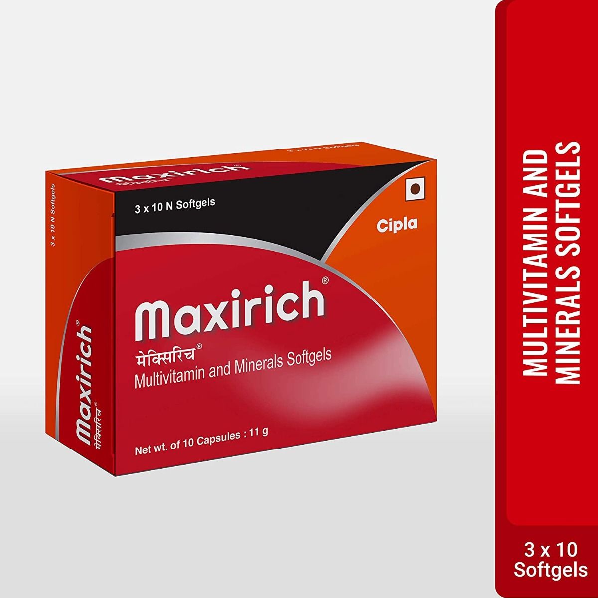 Buy Maxirich Multivitamin & Minerals Softgel, 10 Capsules Online