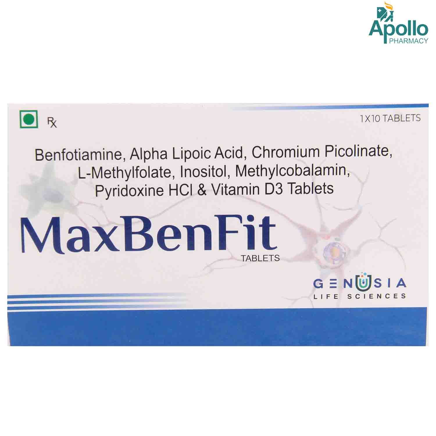 MaxBenfit Tablet 10's Price, Uses, Side Effects, Composition - Apollo