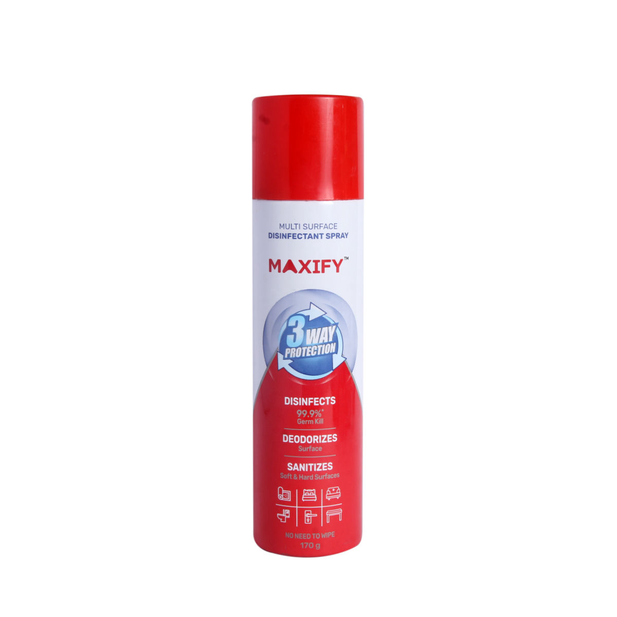 Maxify Multisurface Disinfectant Spray, 170 gm, Pack of 1 