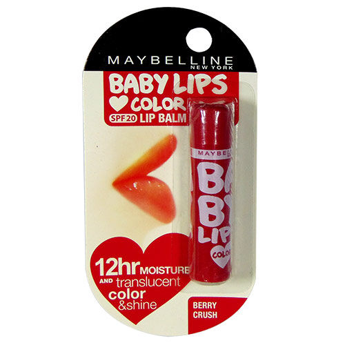 Maybelline New York Baby Lips Colour & Shine Berry Crush Lip Balm, 4 gm