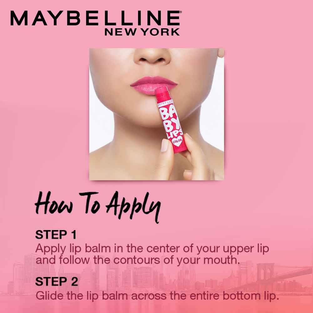 Maybelline New York Baby Lips Lip Balm, Cherry Kiss, 4g, Pack of 1 