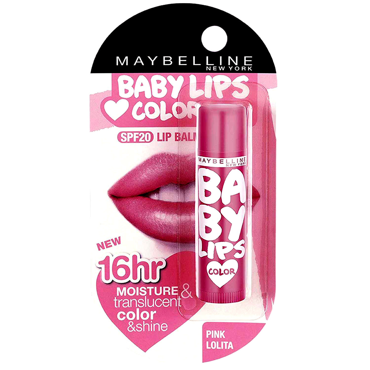 Maybelline New York Baby Lips Lip Balm, Pink Lolita, 4g, Pack of 1 