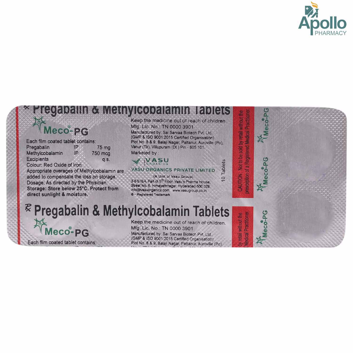Meco PG Tablet 10's Price, Uses, Side Effects, Composition Apollo Pharmacy