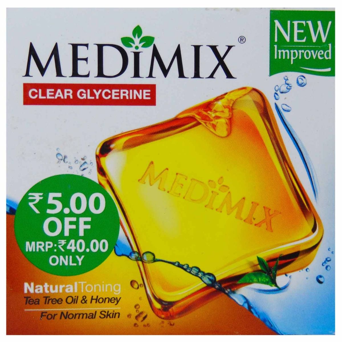 Buy Medimix Clear Glycerine Natural Toning Soap, 100 gm Online