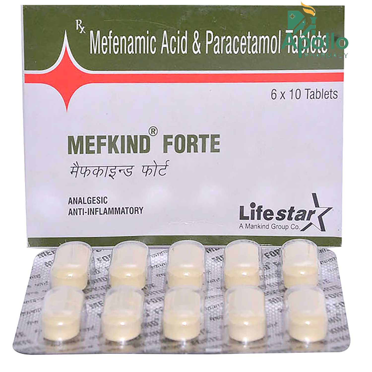 Mefkind Forte Tablet 10's Price, Uses, Side Effects, Composition