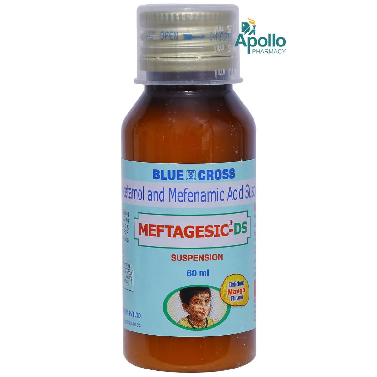 Meftagesic-DS Delicious Mango Flavour Suspension 60 ml Price, Uses