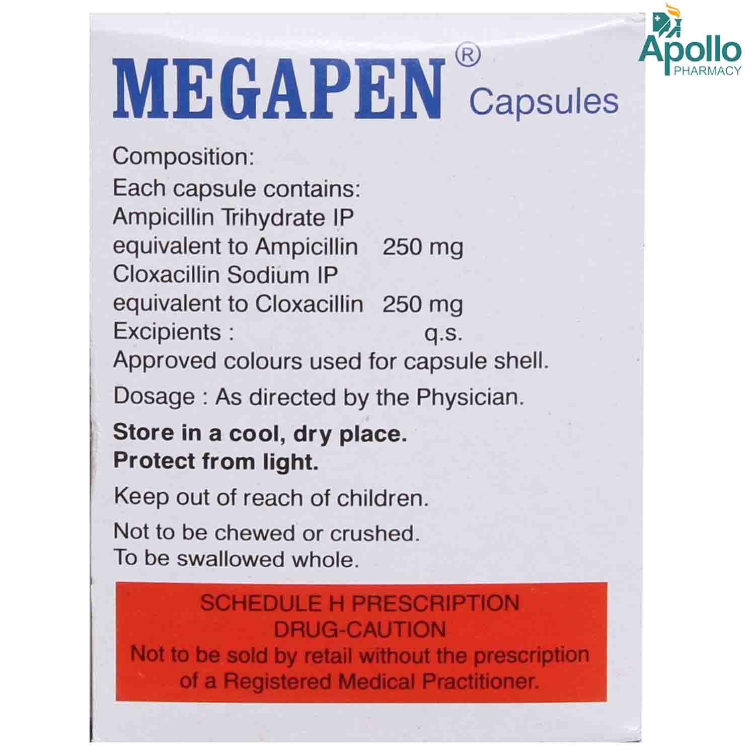 Megapen Capsule 10's Price, Uses, Side Effects, Composition - Apollo