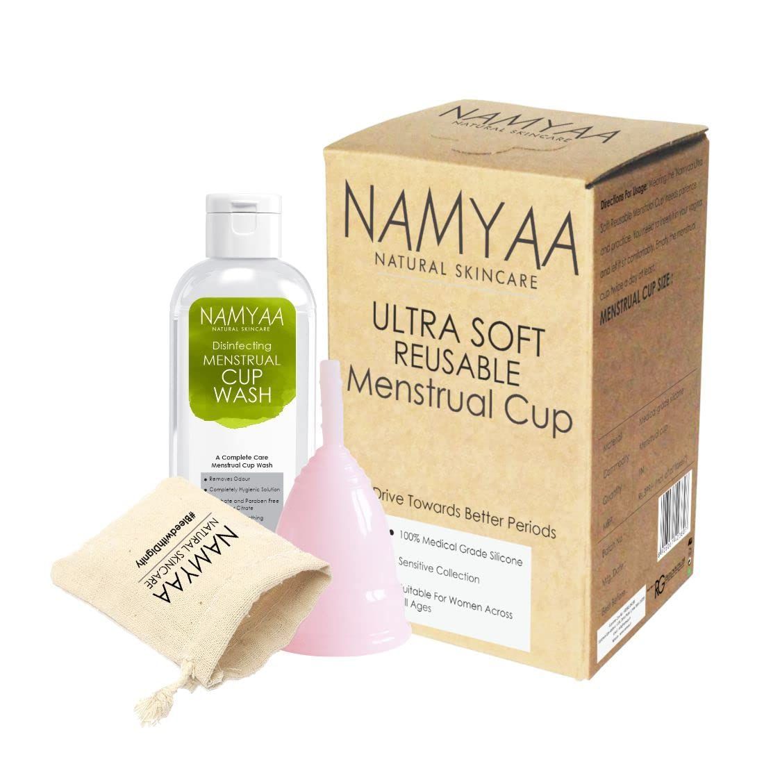 Buy Namyaa Ultra Soft Reusable Menstrual Cup Medium, 1 Count Online