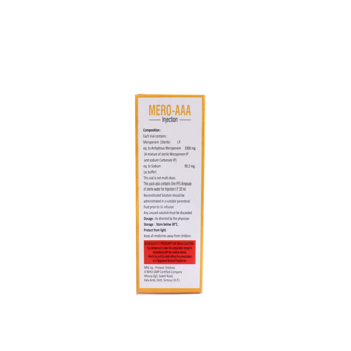Mero-Aaa 1Gm Injection, Pack of 1 INJECTION