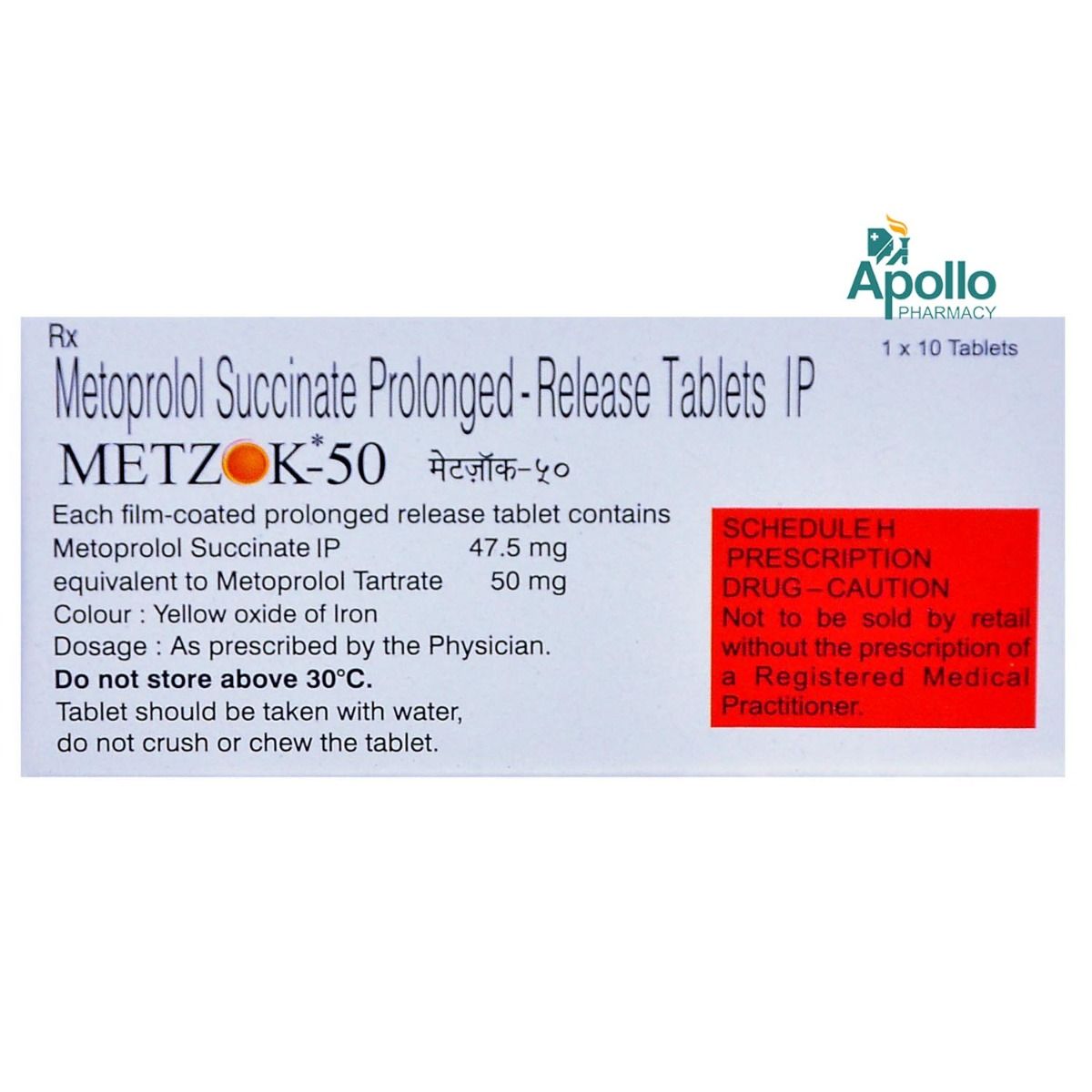 Metzok 50 Tablet 10's, Pack of 10 TABLETS