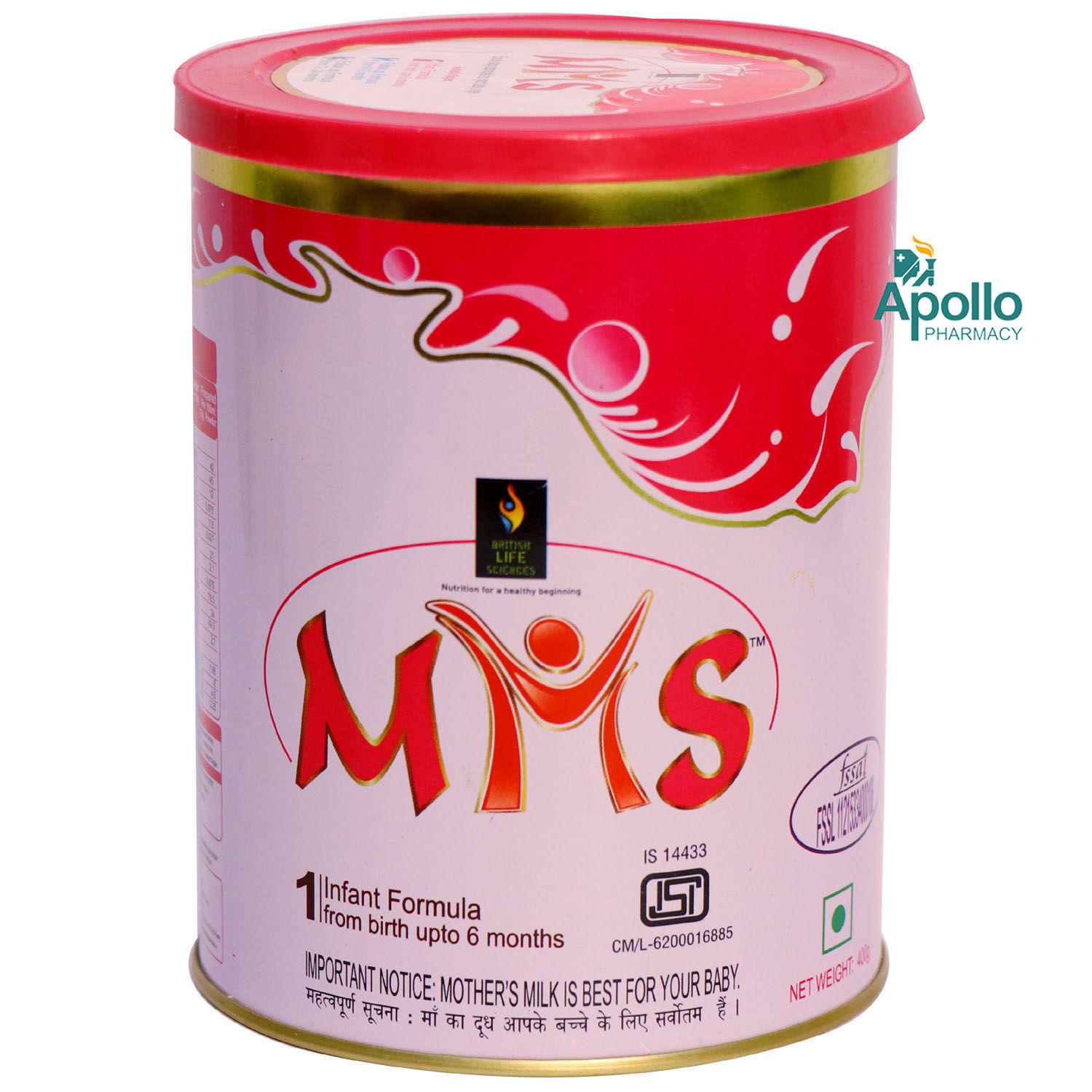 MMS 1 Infant Formula Powder, 400 gm, Pack of 1 