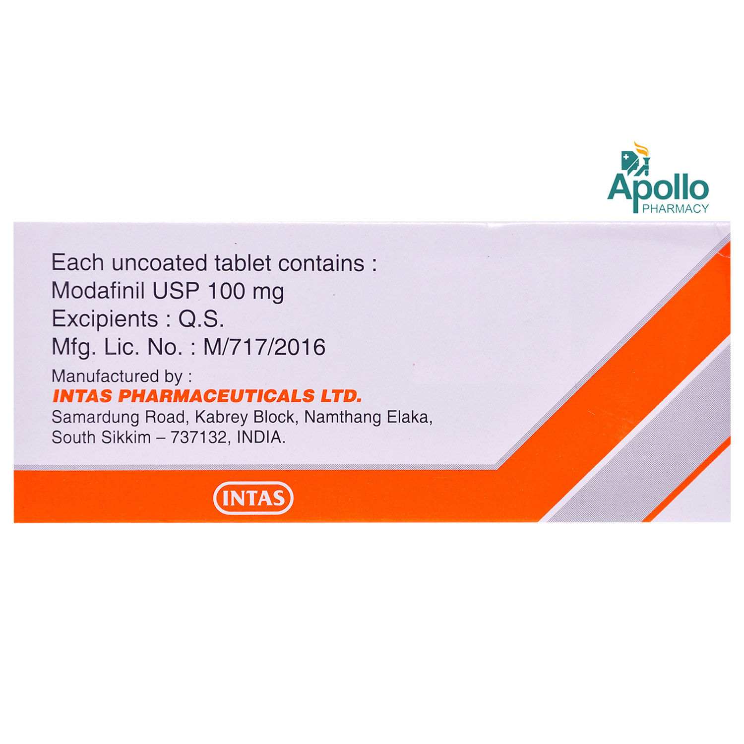 Modafil MD 100 Tablet 10's Price, Uses, Side Effects, Composition ...