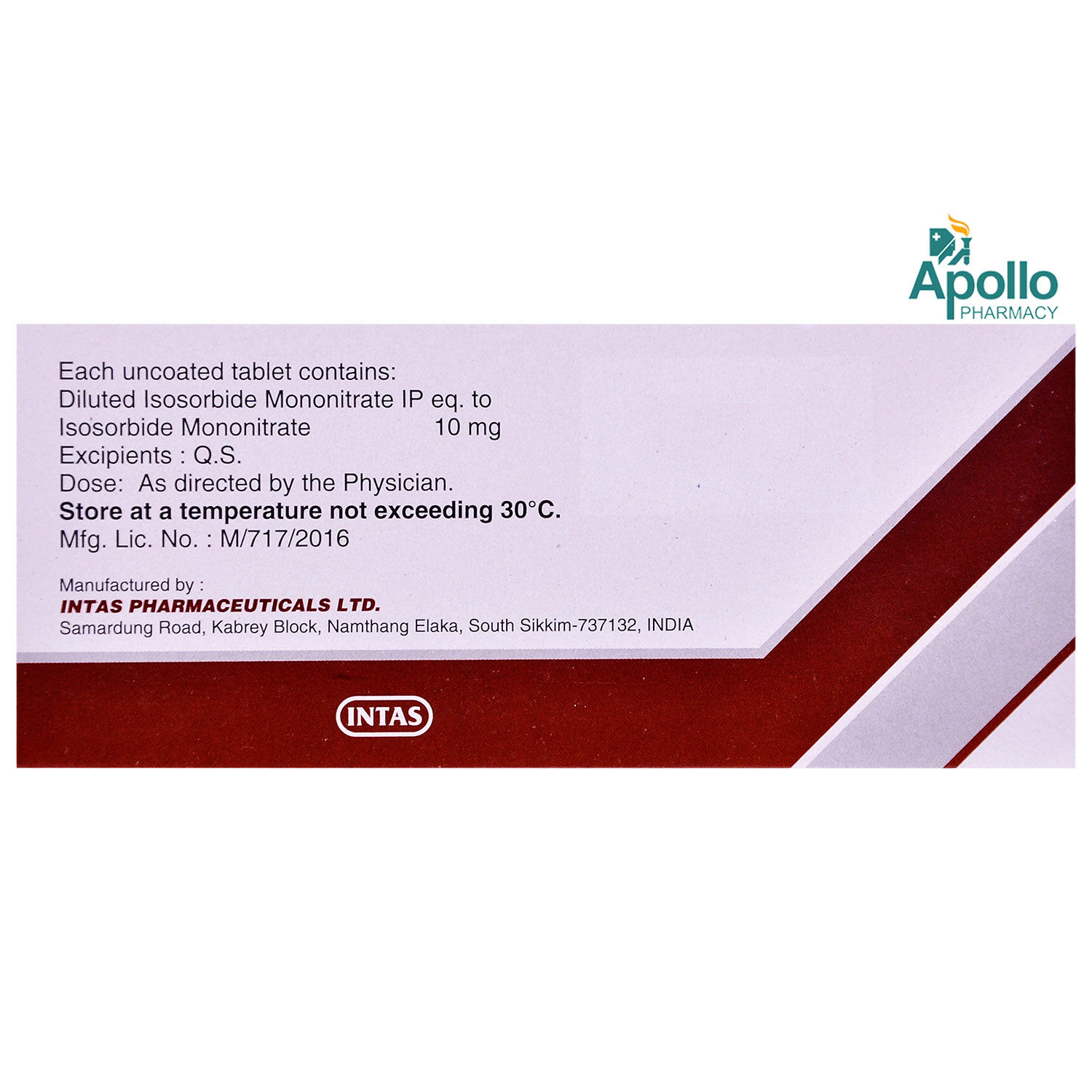 Monit 10 Tablet 15's Price, Uses, Side Effects, Composition Apollo