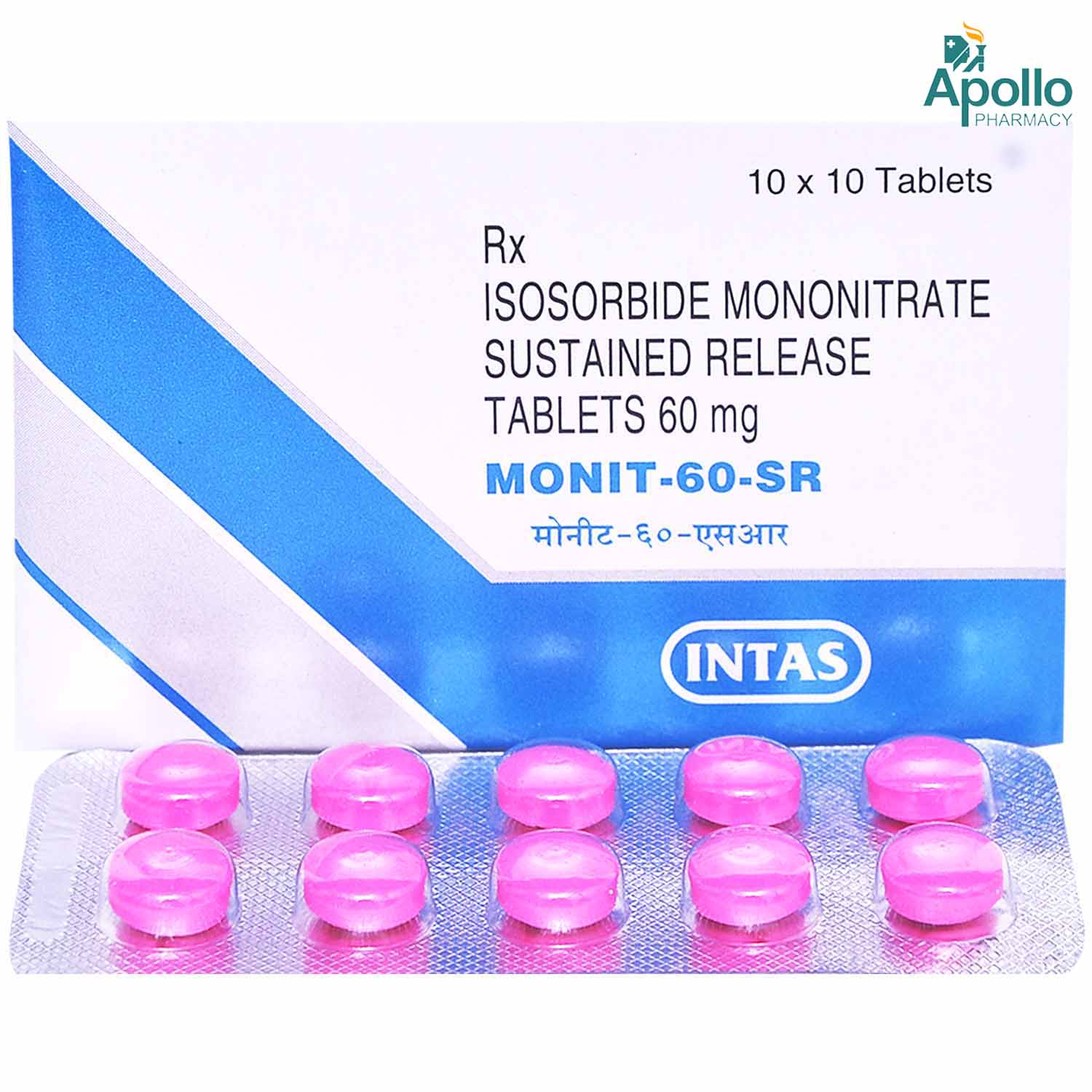 Monit SR 60 Tablet 10's Price, Uses, Side Effects, Composition Apollo