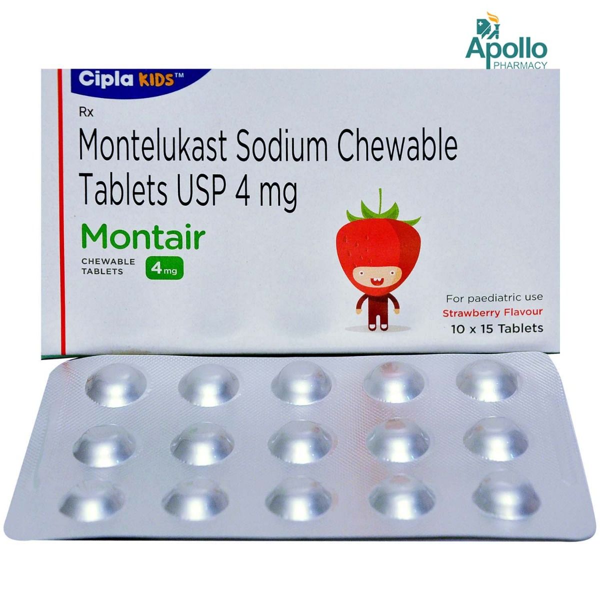 Montair 4 mg Chewable Tablet 15's Price, Uses, Side Effects