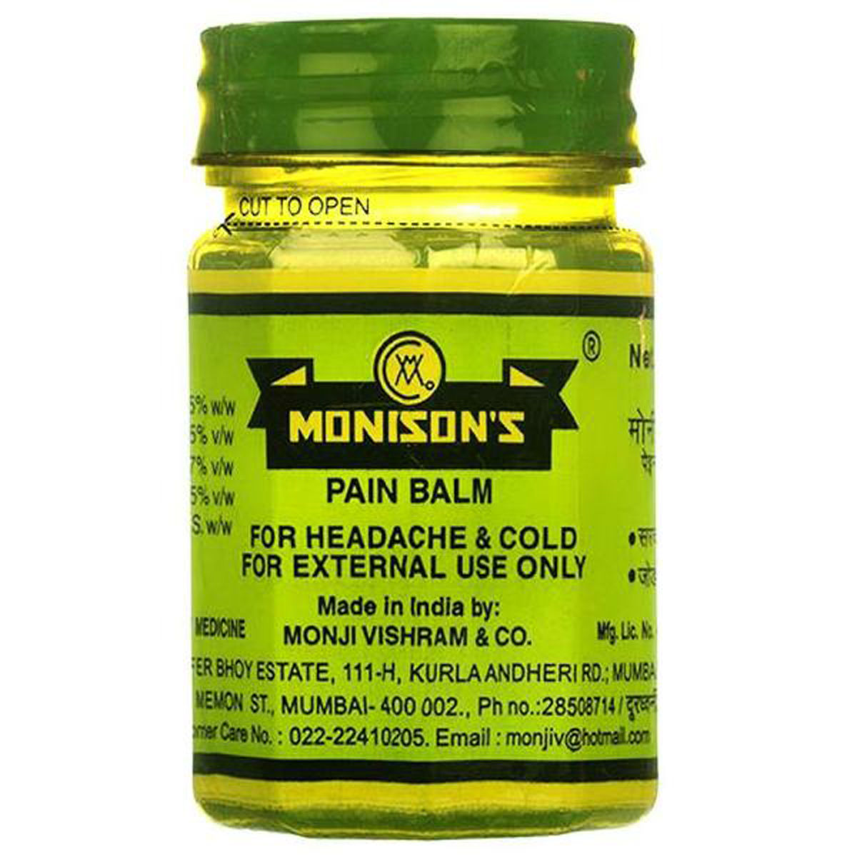 Monison's Pain Balm, 45 gm, Pack of 1 