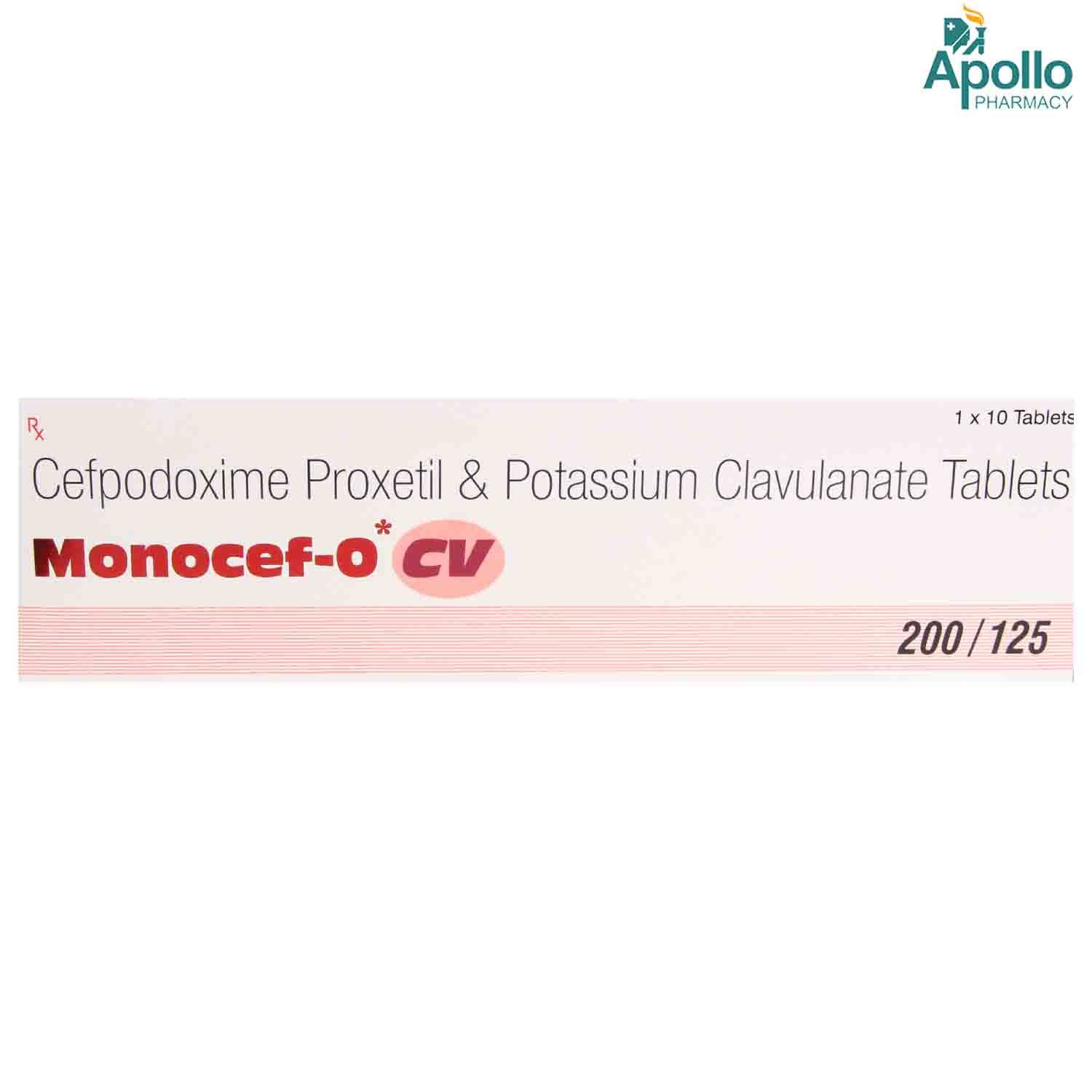 Monotax Cv 200mg Tablet 10's Price, Uses, Side Effects, Composition